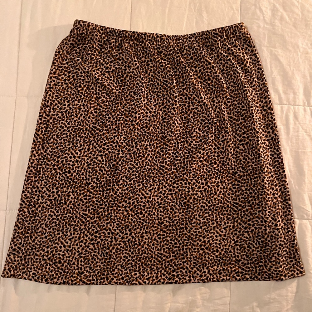 Bloomingdale’s Leopard Print Skirt